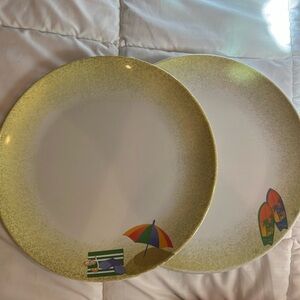 Disney Cruise Line plates - set of 2